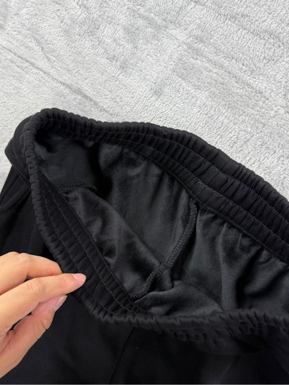 Black Half Zip Lounge Set Sweatshirt Jogger Set crop streetwear relax y2k Size M - Picture 4 of 12